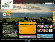 Tablet Screenshot of office-tourisme-haut-lignon.com
